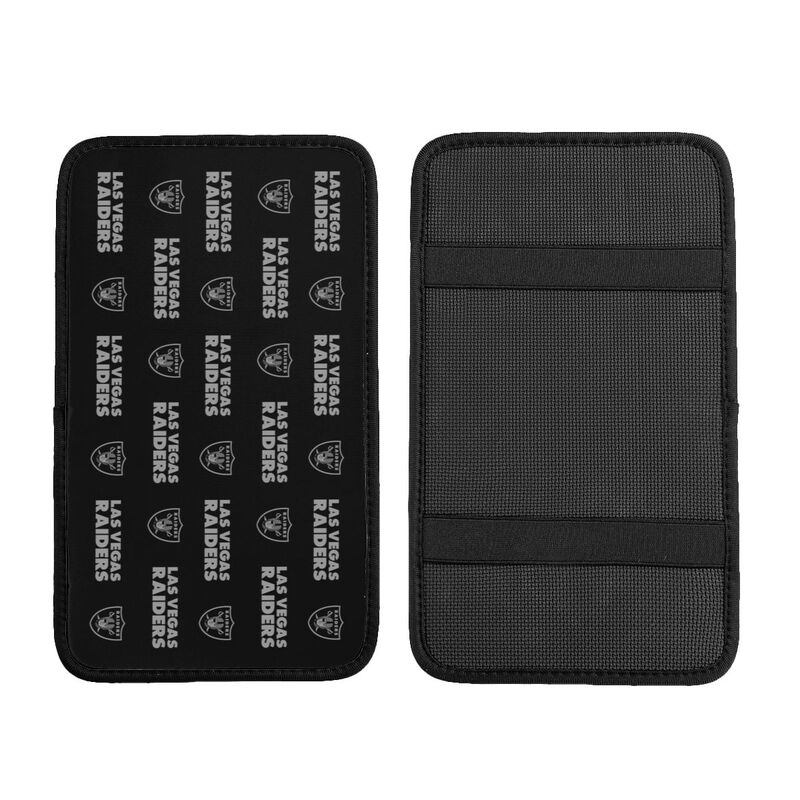 Car armrest box pad Las Vegas Raiders Printed central armrest box pad protective pad