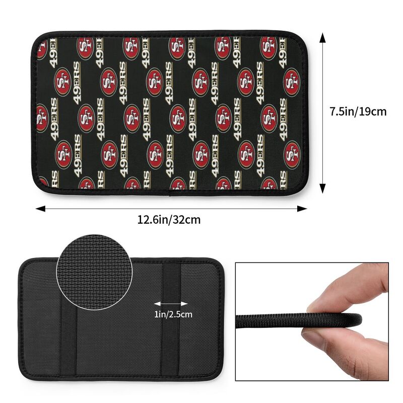 San Francisco 49ers Printed car armrest box pad elbow protection pad