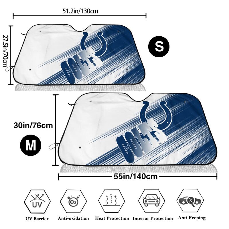 Indianapolis Colts Print car windshield sunshade panel car windshield sunshade cover multiple sizes