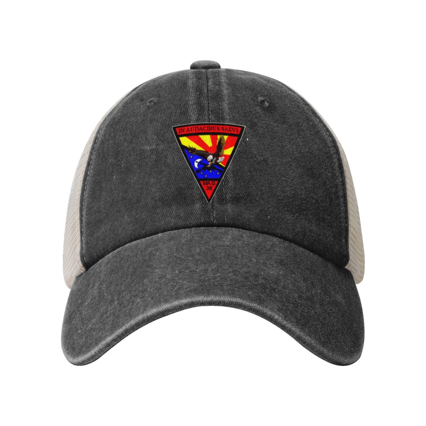 MAG36 Printed unisex baseball cap adjustable grid baseball cap veteran gift