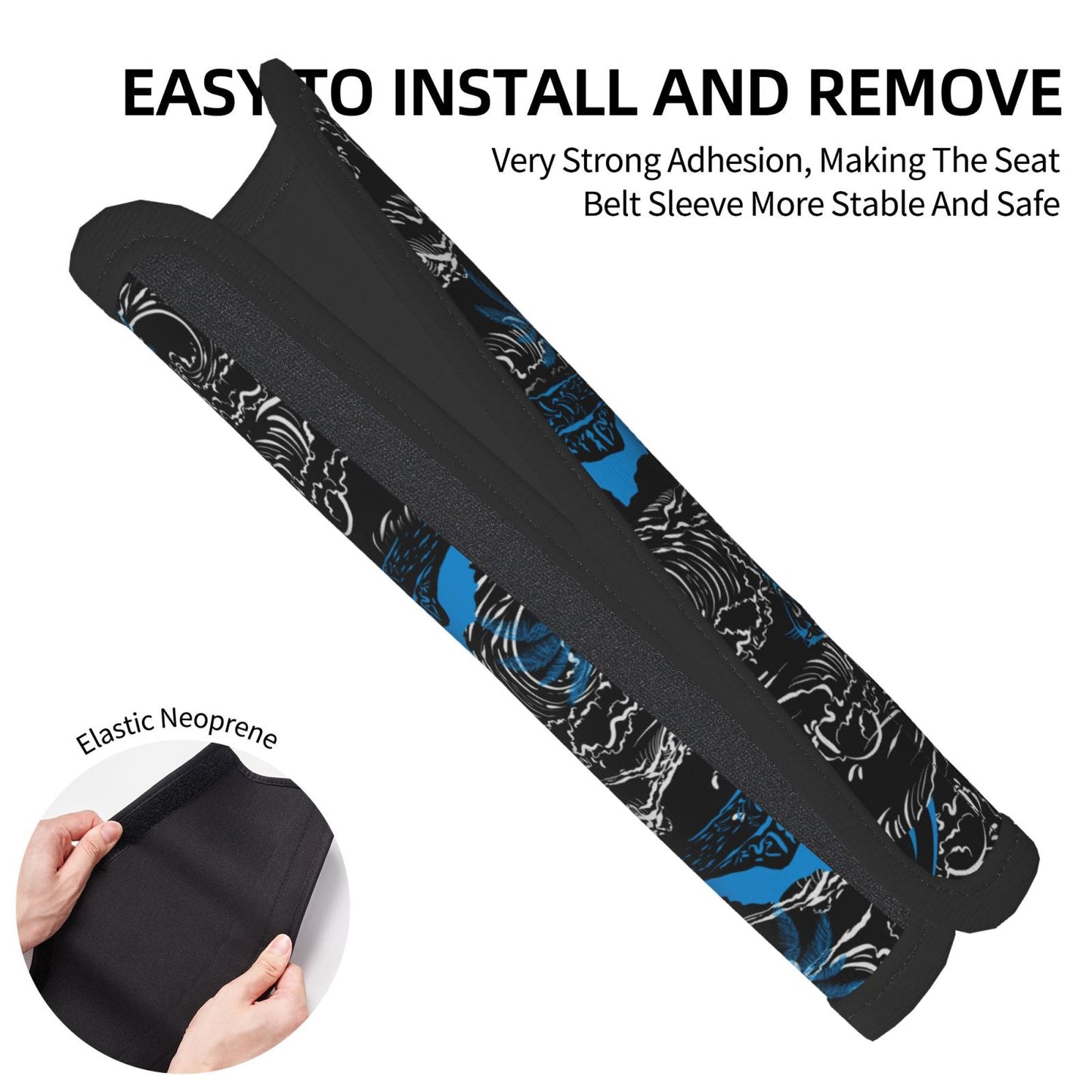 Carolina Panthers Car seat belt shoulder strap UNISEX seat belt protective cover black