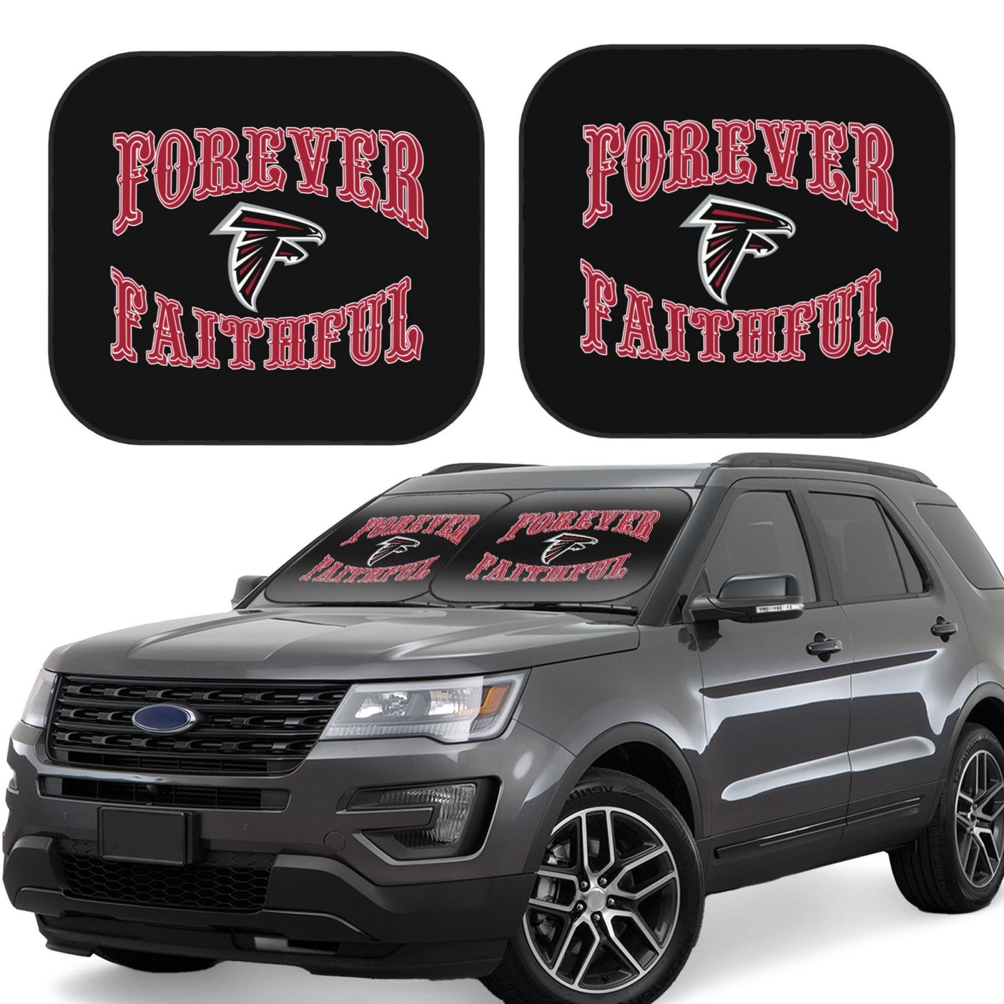 Atlanta Falcons Car front windshield sunshade UV resistant sunshade foldable