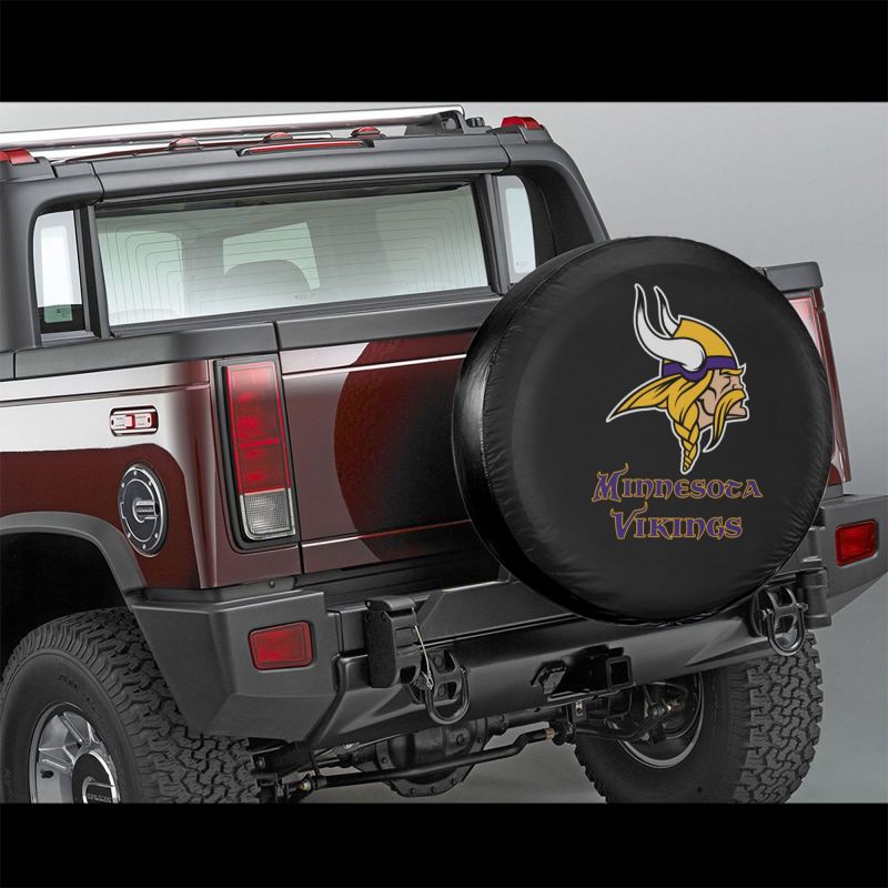 Minnesota Vikings Car tire protection cover spare tire waterproof and dustproof cover