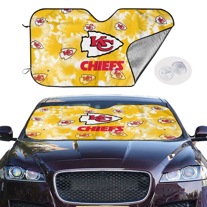 Kansas City Chiefs Printed multi size car front windshield sunshade car windshield sunshade