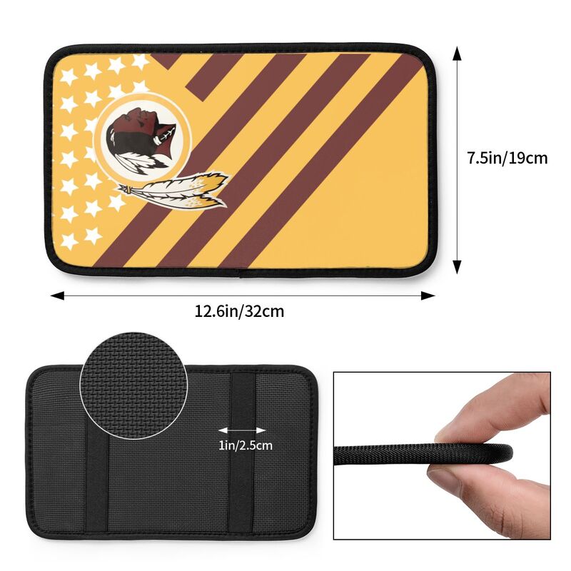 Washington Commanders Printed car armrest box pad anti-abrasion pad