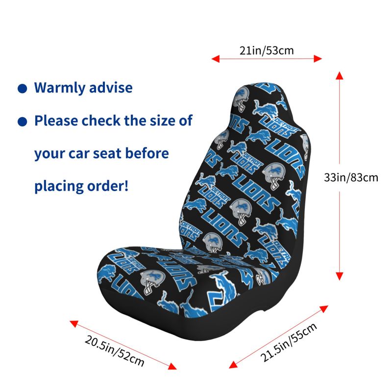 Detroit Lions Printed seat dust protection cover car seat protective cover