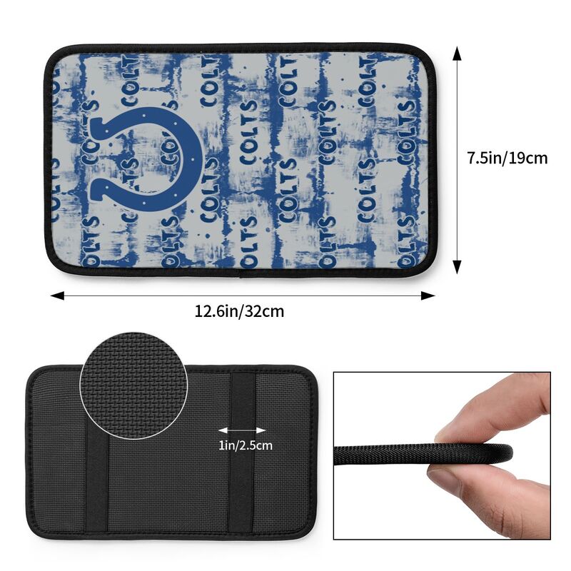 Indianapolis Colts print Car armrest box protective cover car center console armrest pad