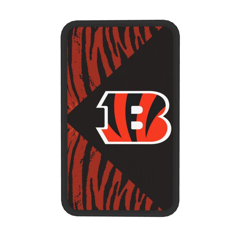 Car armrest box pad Cincinnati Bengals7 Printed central armrest box pad anti slip pad
