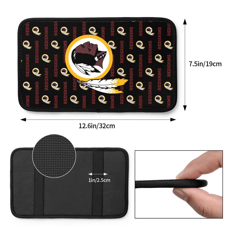 Washington Redskins 3 printed Car handrail cushion Personalized car armrest cover