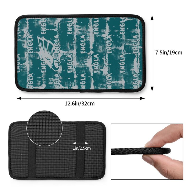 Philadelphia Eagles print Car armrest box protective cover car center console armrest pad