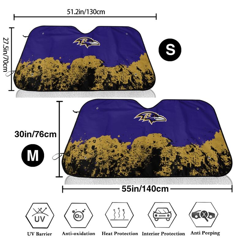 Baltimore Ravens Print car front windshield sunshade car windshield sunshade (multi size)