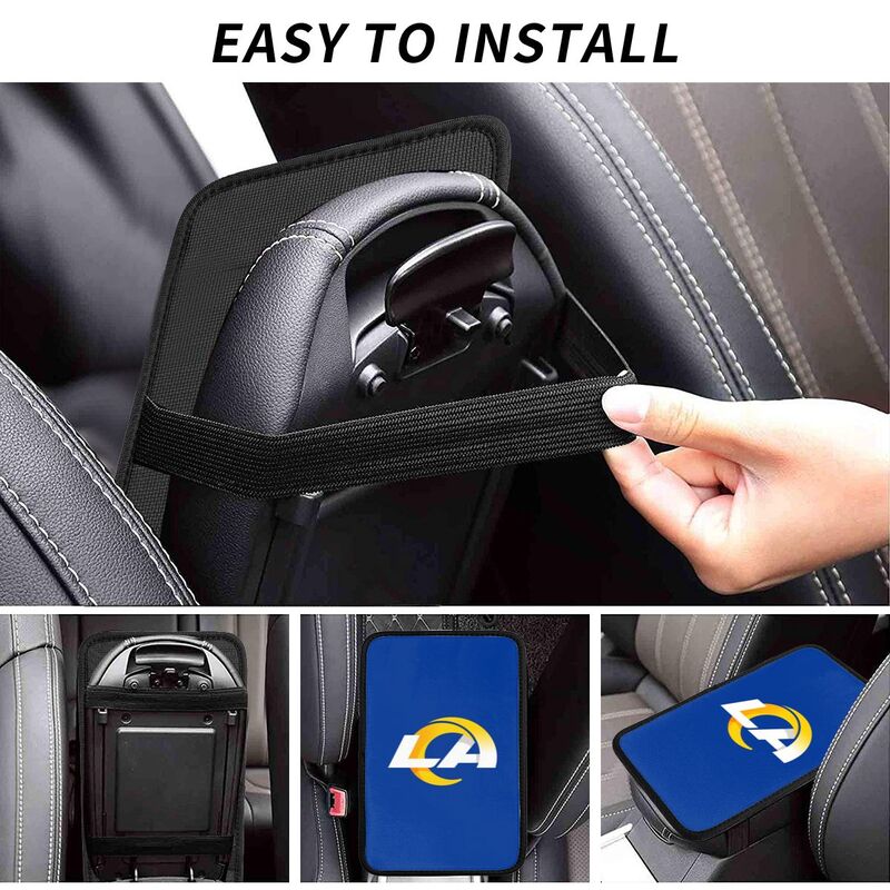 Los Angeles Rams3 Printed car armrest box pad anti-abrasion pad