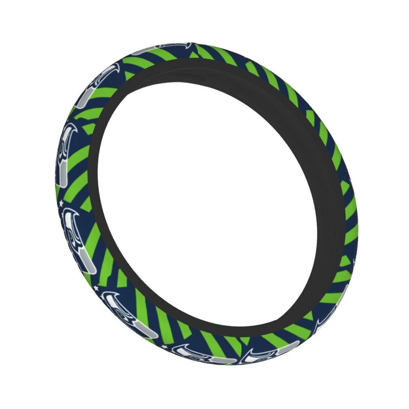 Seattle Seahawks 1 Printed breathable elastic steering wheel protective cover