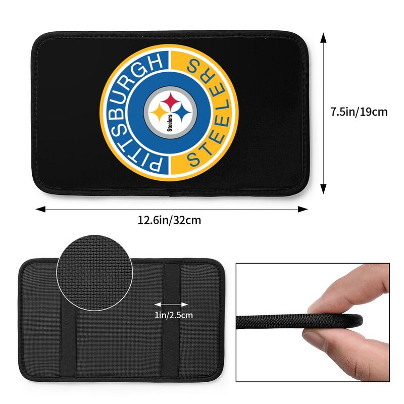 Pittsburgh Steelers print car armrest protective cover Car center console armrest pad