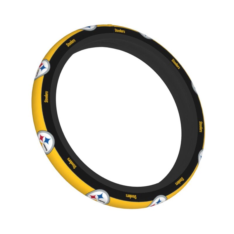 Pittsburgh Steelers Printed breathable elastic steering wheel anti slip cover