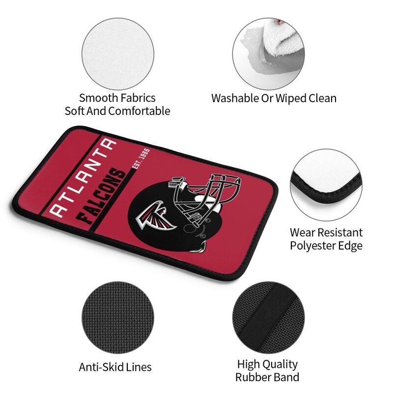 Atlanta Falcons Print car armrest box cushion armrest protective cover