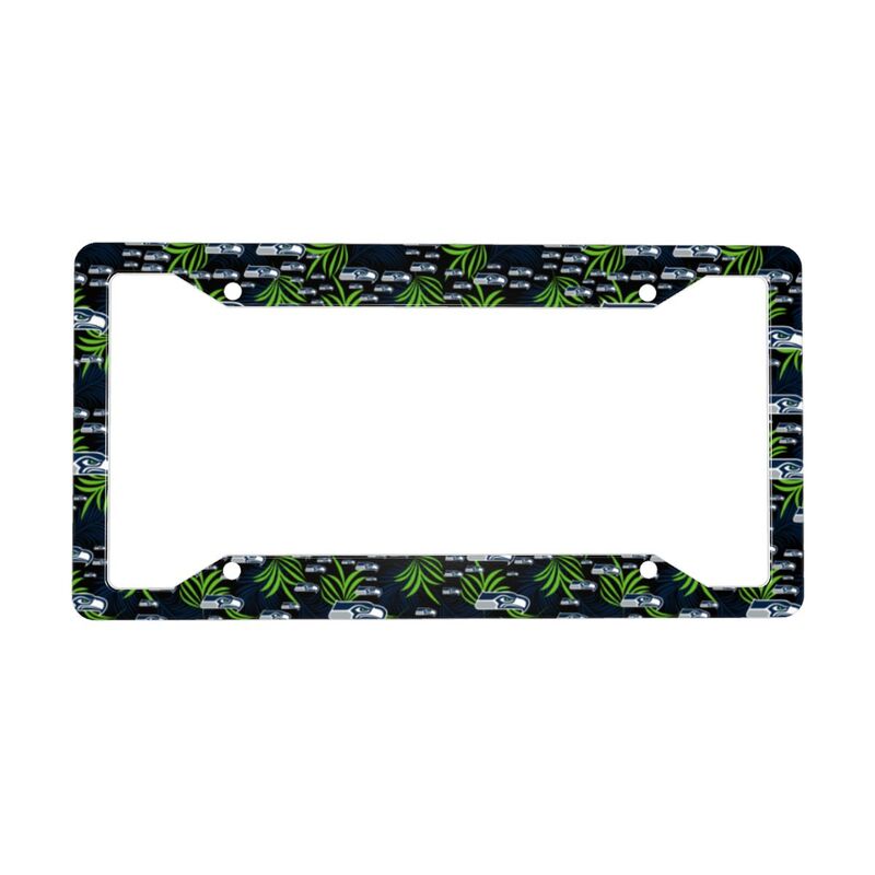 Seattle Seahawks Print Car license plate frame four hole license plate holder (one pair)