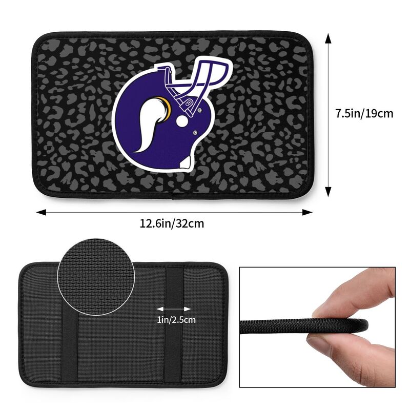 Minnesota Vikings print Car handrail box cushion Personalized car armrest cover