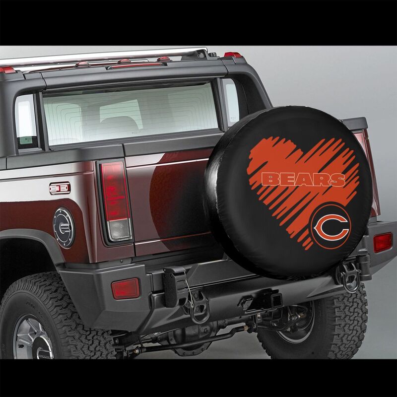 Chicago Bears Printed car spare tire dust protection cover tire protection cover