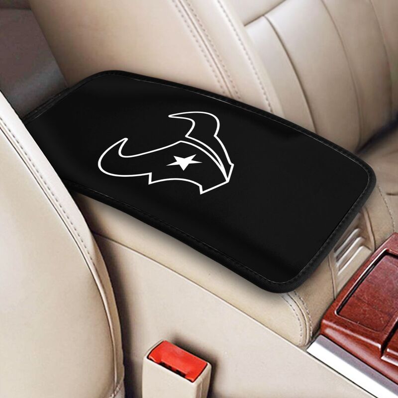 Car armrest box pad Houston Texans5 Printed central armrest box pad anti slip pad