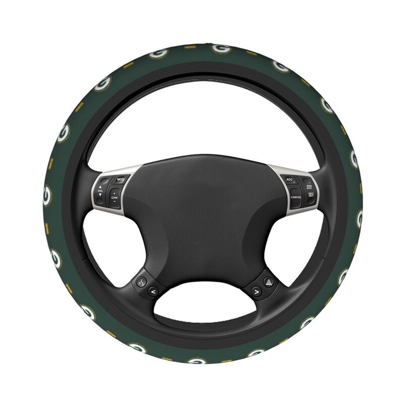 Green Bay Packers Printed car protective cover elastic steering wheel cover