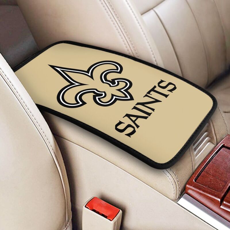 New Orleans Saints5 Printed car center armrest box pad anti slip pad
