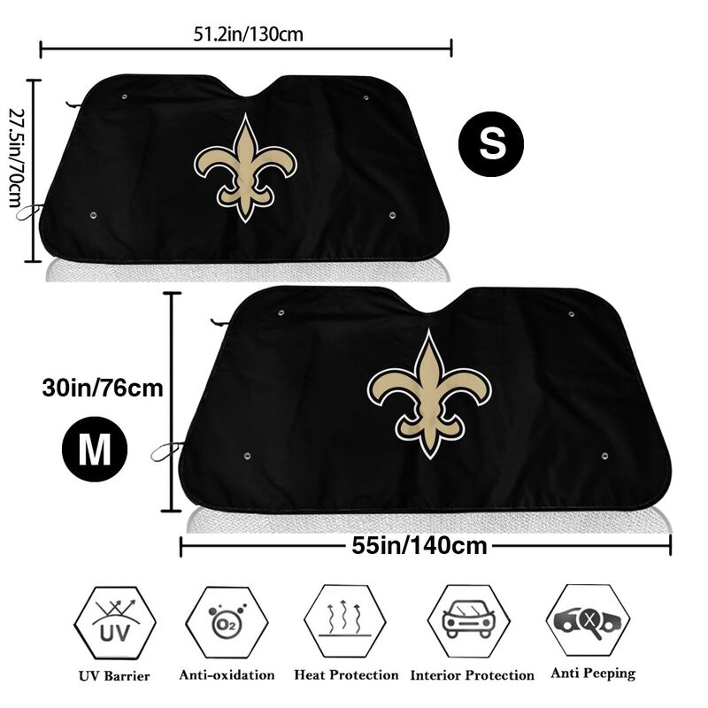 New Orleans Saints Print is suitable for front Car windshield sunshades Car windshield sunshades