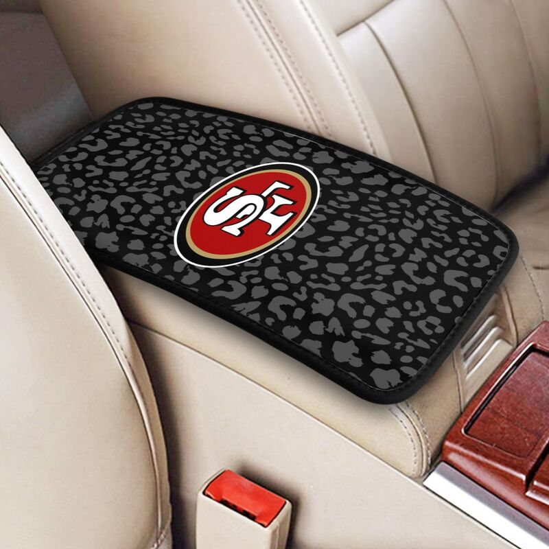 San Francisco 49ers 2 printed Car handrail box cushion Personalized car armrest cover