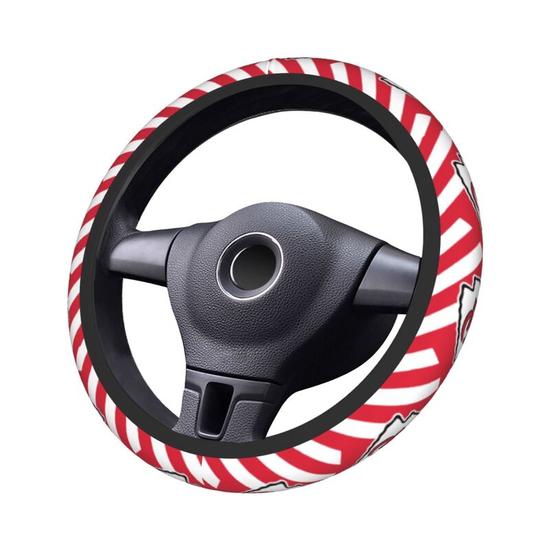 Kansas City Chiefs 3 Printed breathable elastic steering wheel cover
