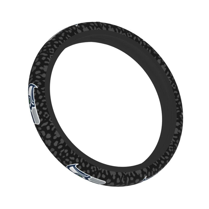 Seattle Seahawks Printed elastic steering wheel cover car steering wheel protective cover