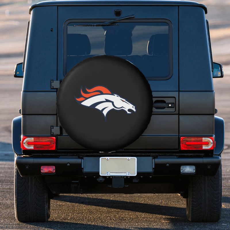 Denver Broncos 2 Car tire protection cover spare tire waterproof and dustproof cover