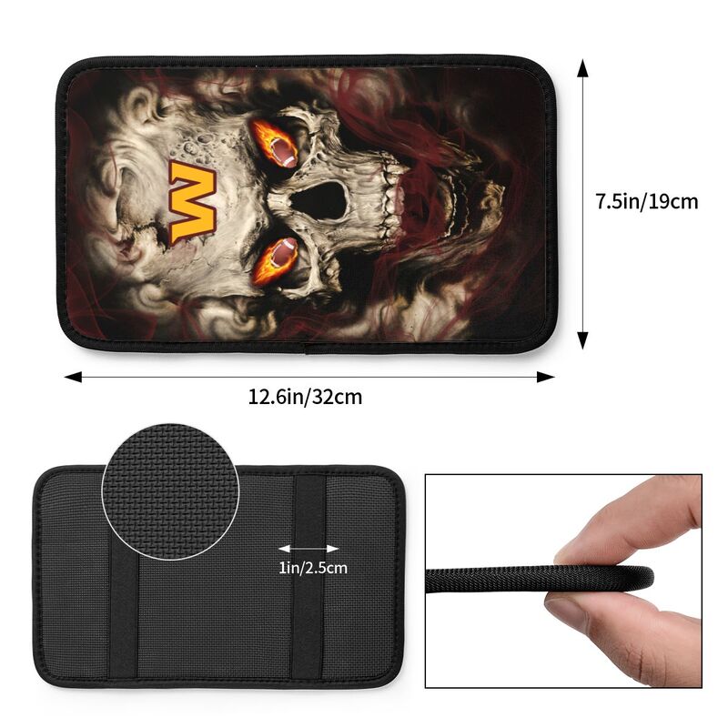 Washington Commanders Printed car armrest box pad elbow support anti slip pad