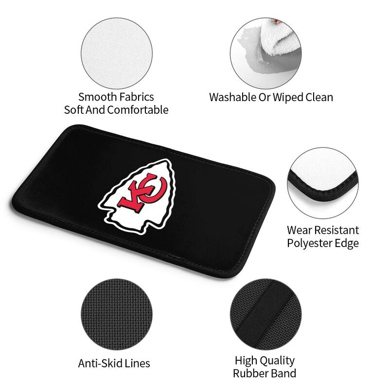 Kansas City Chiefs2 Printed car armrest box pad elbow protection pad