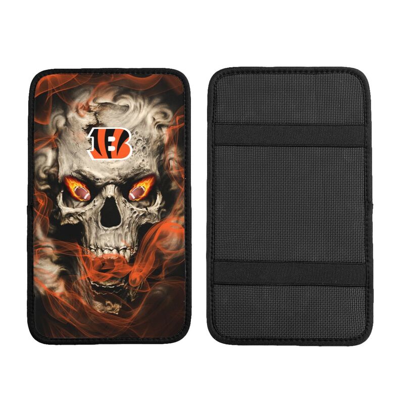 Cincinnati Bengals Printed car armrest box pad elbow support anti slip pad