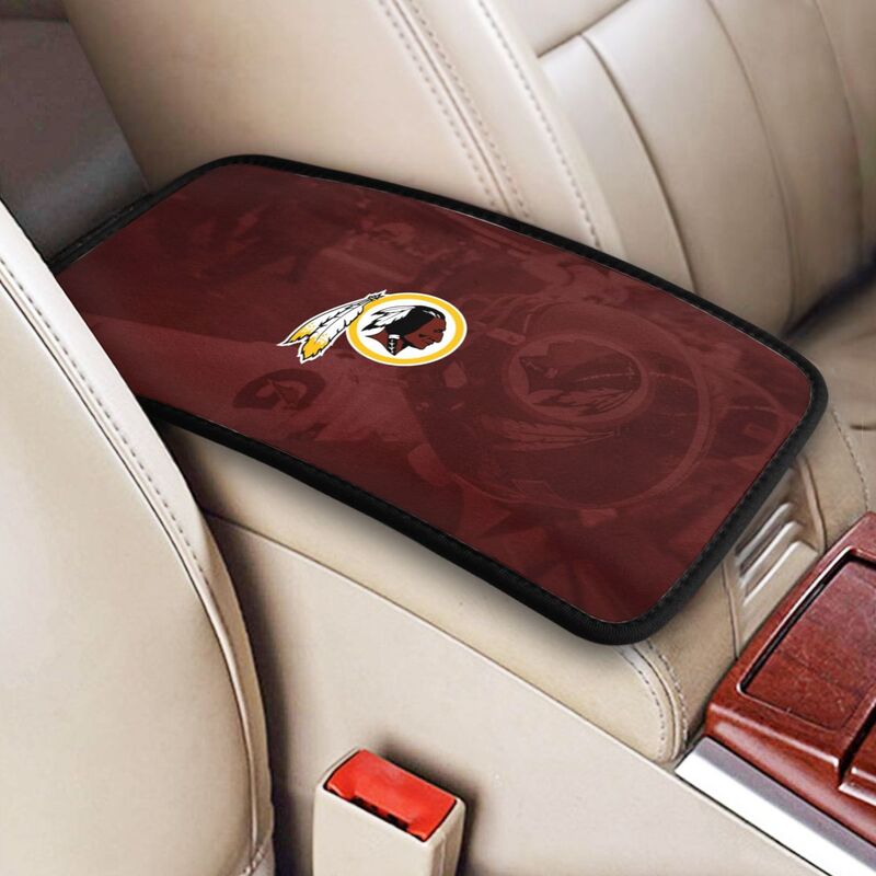 Car armrest box pad Washington Commanders 2 Printed central armrest box pad protective pad