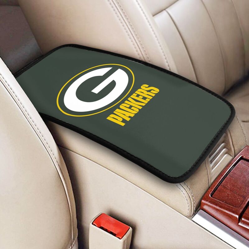 Green Bay Packers5 Printed car armrest box pad anti-abrasion pad