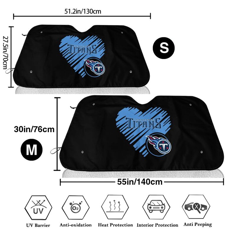 Tennessee Titans Printing is suitable car front windshield sunshades Car windshield sunshades