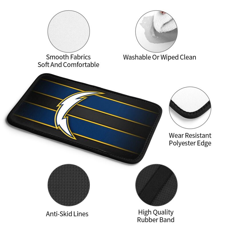 San Diego Chargers1 Printed car center armrest box pad anti slip pad