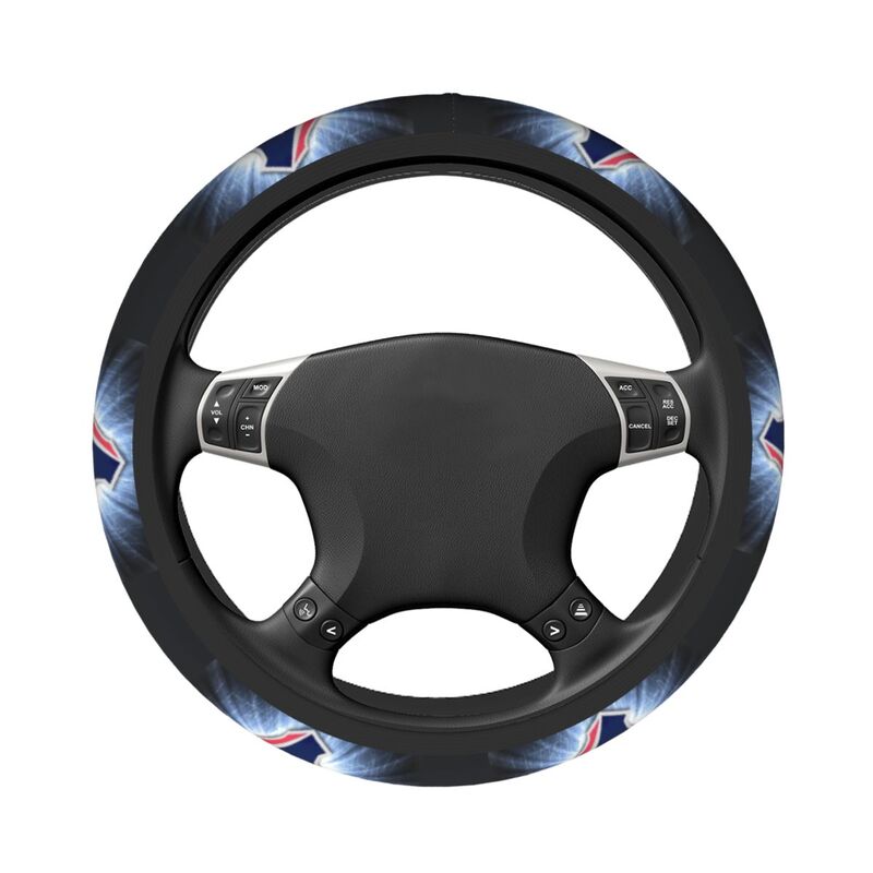 Houston Texans 3 Printed breathable elastic steering wheel protective cover