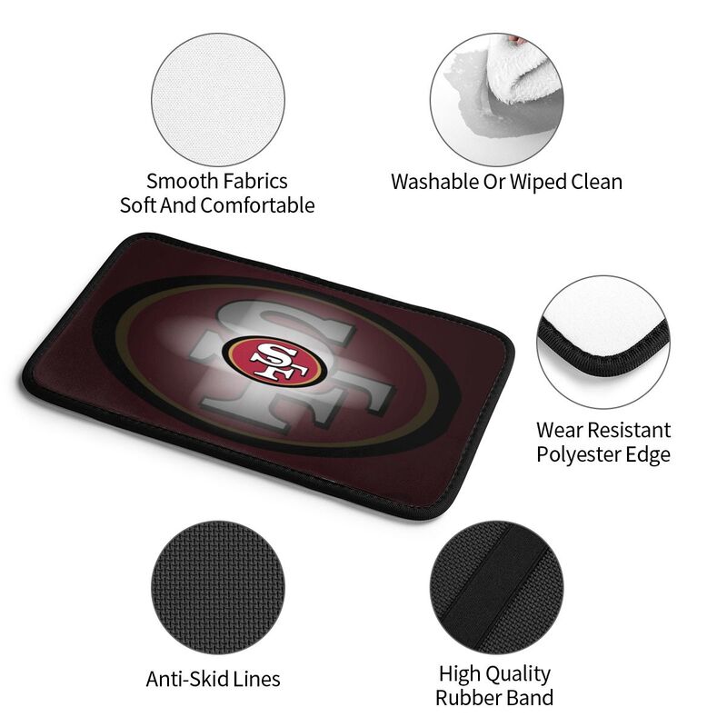 Car armrest box pad San Francisco 49ers Printed center armrest box pad protective pad