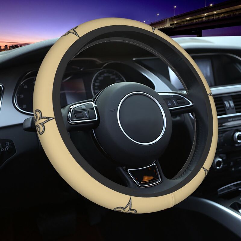 New Orleans Saints 6 Printed breathable elastic steering wheel cover