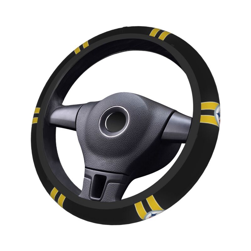 Pittsburgh Steelers Printed elastic steering wheel cover anti slip breathable