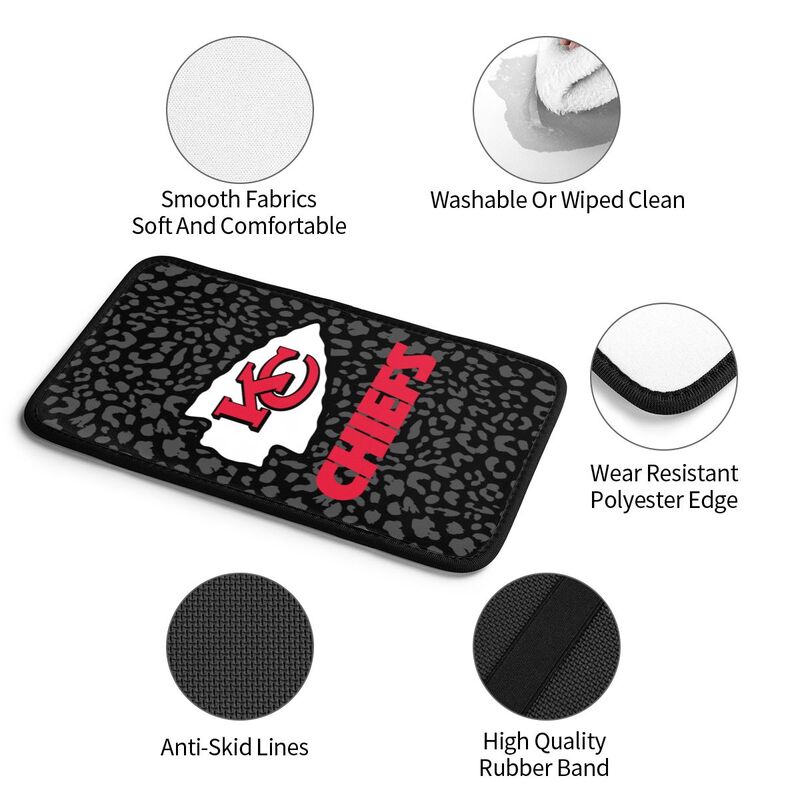 Kansas City Chiefs print Car handrail box cushion Personalized car armrest cover