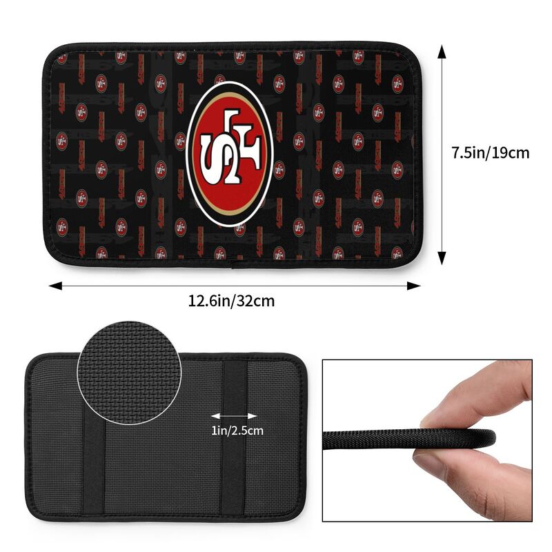 San Francisco 49ers printed Car handrail cushion Personalized car armrest cover