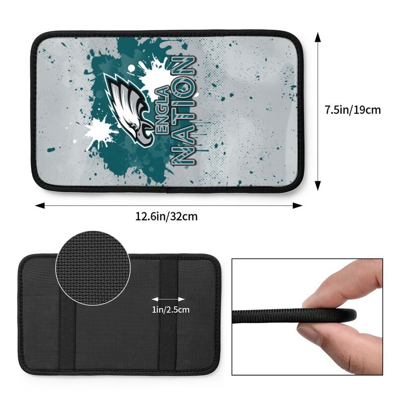 Philadelphia Eagles print car center console armrest pad Car armrest box protective cover