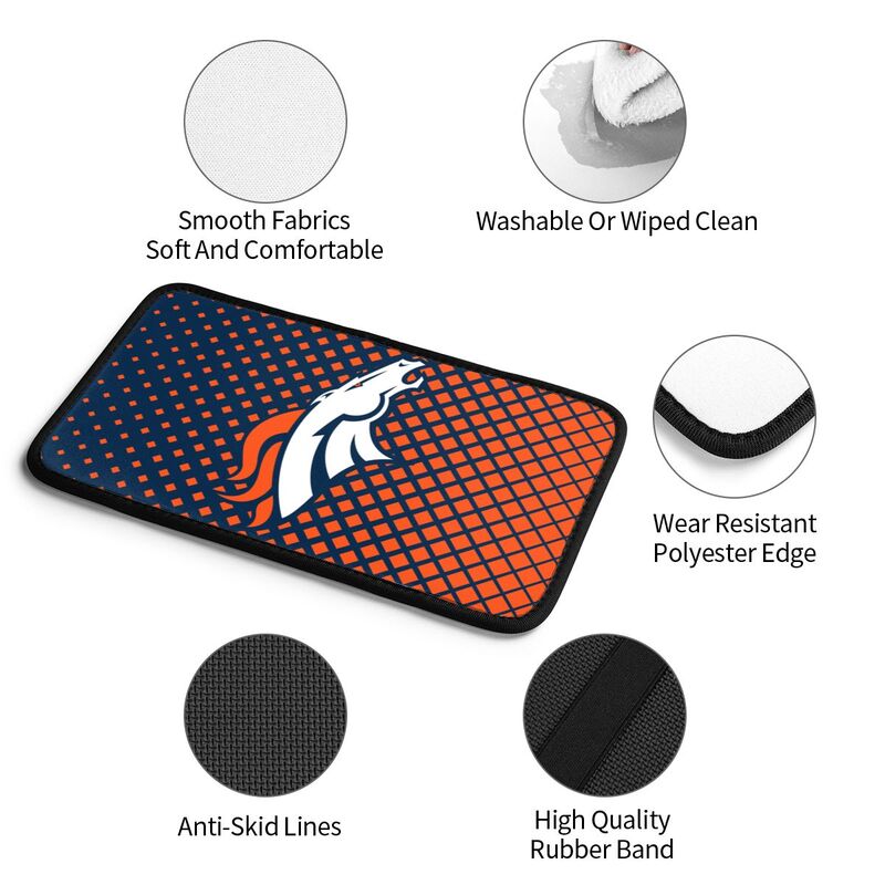 Denver Broncos Car handrail box cushion Personalized printed car armrest cover