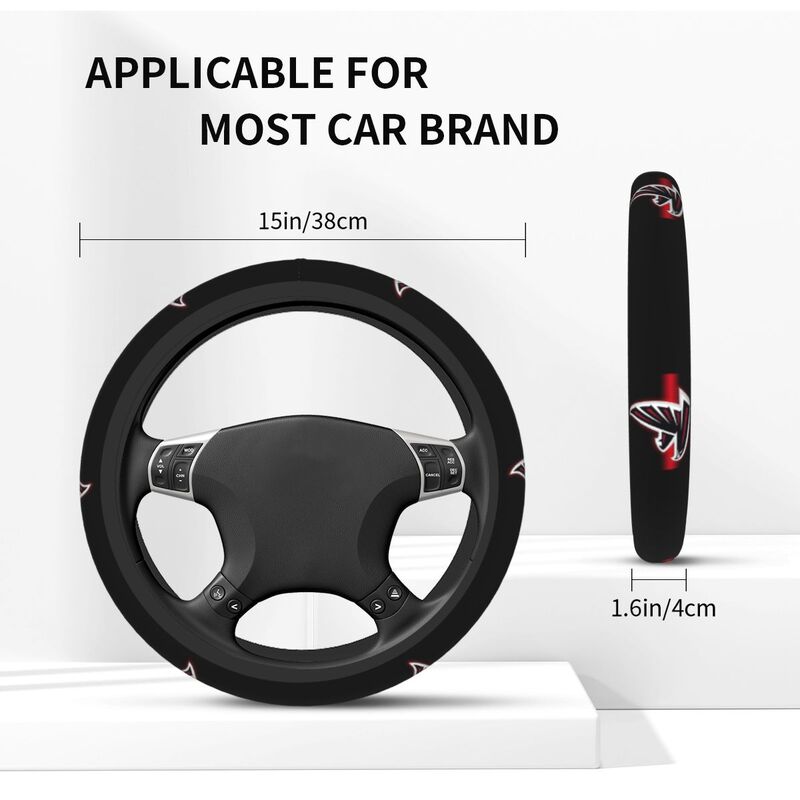 Atlanta Falcons 1 Printed elastic steering wheel cover car protective cover