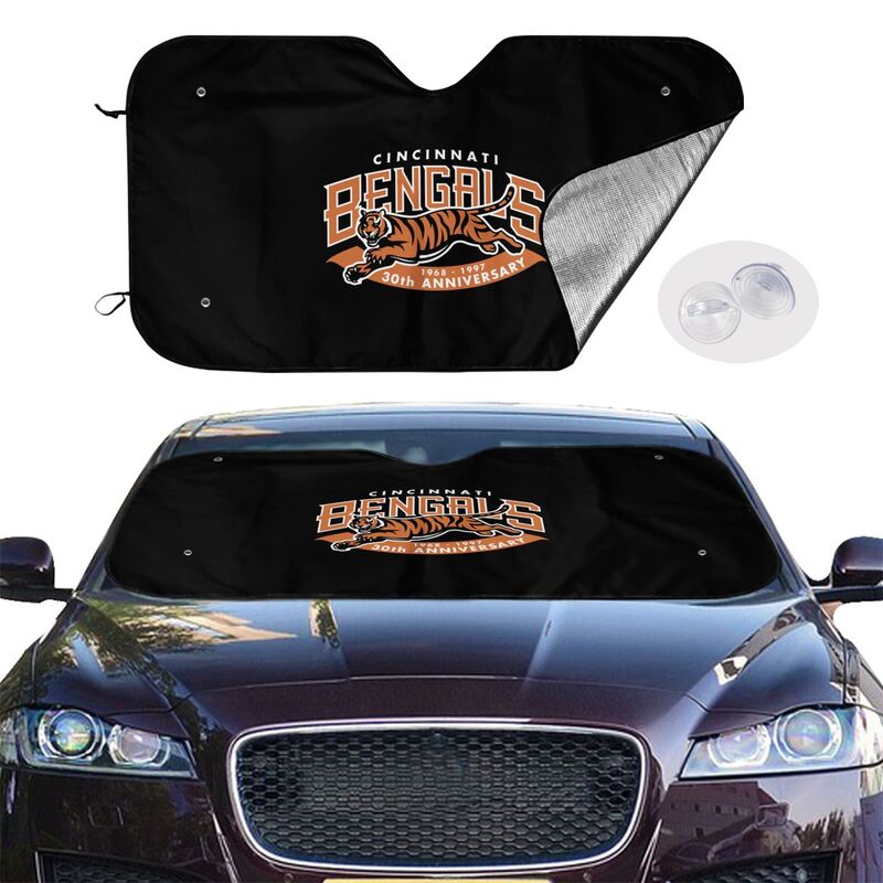Cincinnati Bengals Printing suitable for front Car windshield sunshades Car windshield sunshades