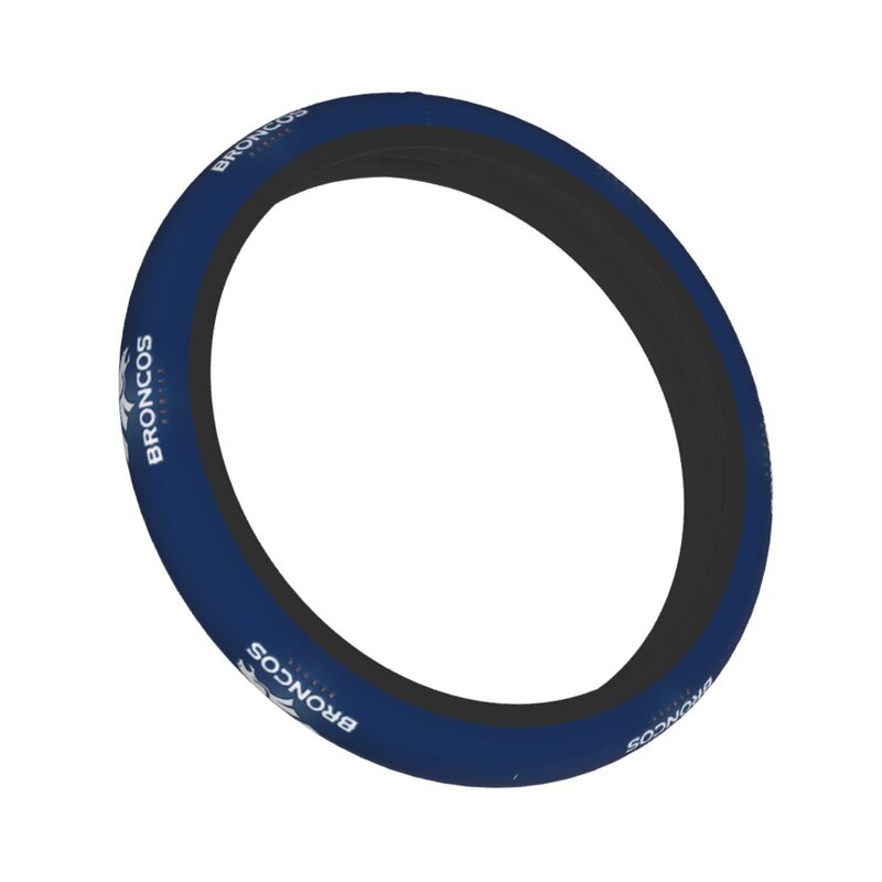 Denver Broncos Printed breathable anti slip cover elastic steering wheel cover