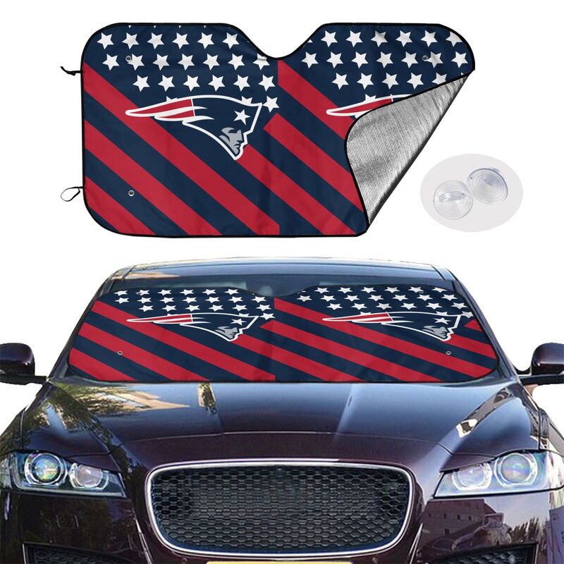 New England Patriots 3 Print suitable for front Car windshield sunshades Car windshield sunshades